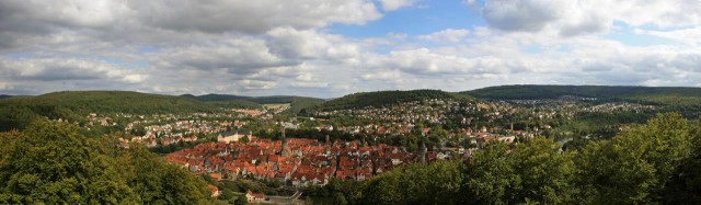 Blick auf Hannoversch Münden von der Tillyschanze