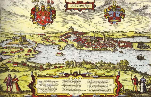 Historisches Schleswig mit Sclhloss Gottorf und der Altstadt