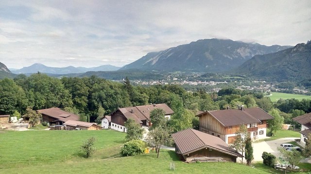 Blick hinunter nach Bad Reichenhall