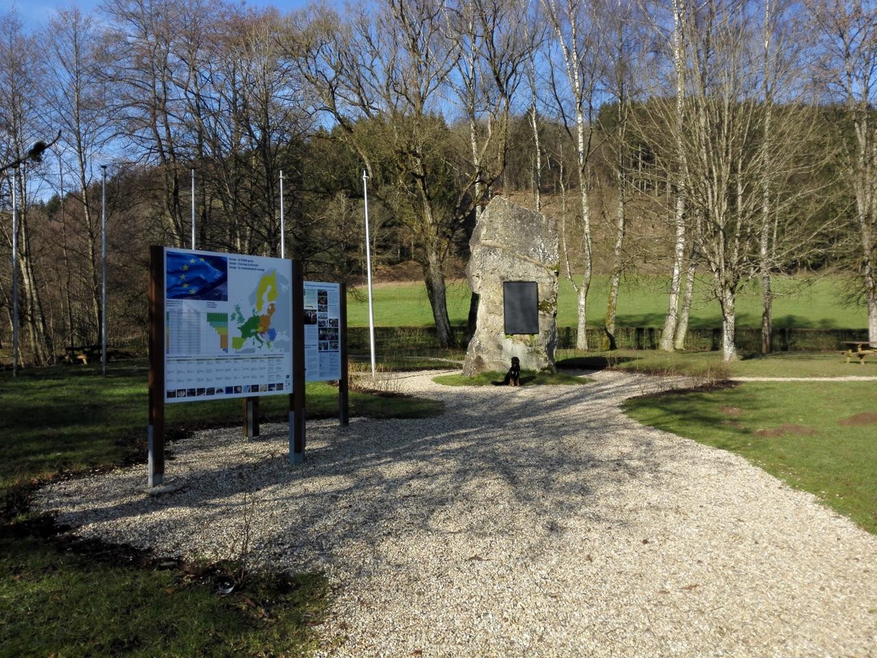 Europadenkmal im Dreiländereck von Deutschland, Belgien und Luxemburg