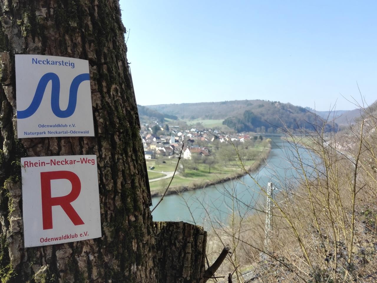 Auf dem Neckarrundweg bei Guttenach