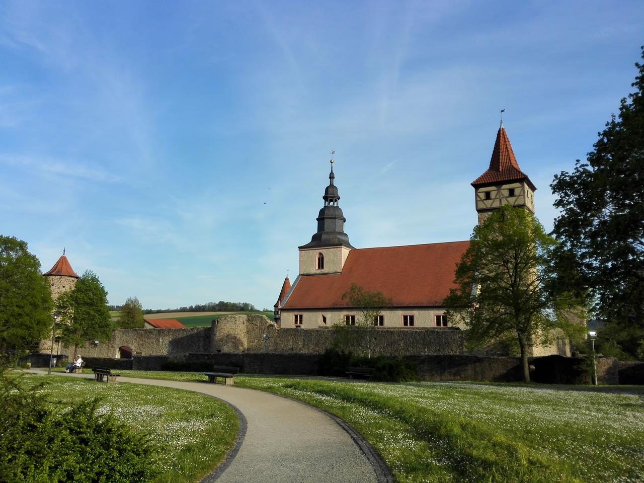 Die Kirchenburg in Ostheim vor der Rhön