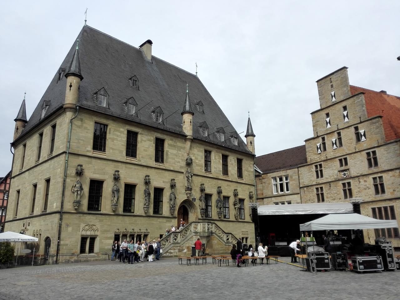 Das Rathaus von Osnabrück, in dem der Westfälische Friede geschlossn wurden