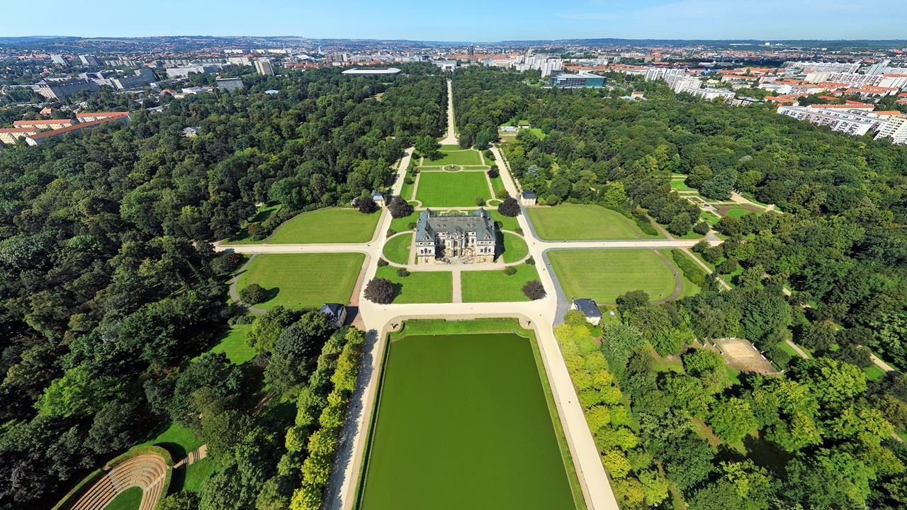 Luftbilldaufname des Großen Garten (Foto Patrick Ribeiro)