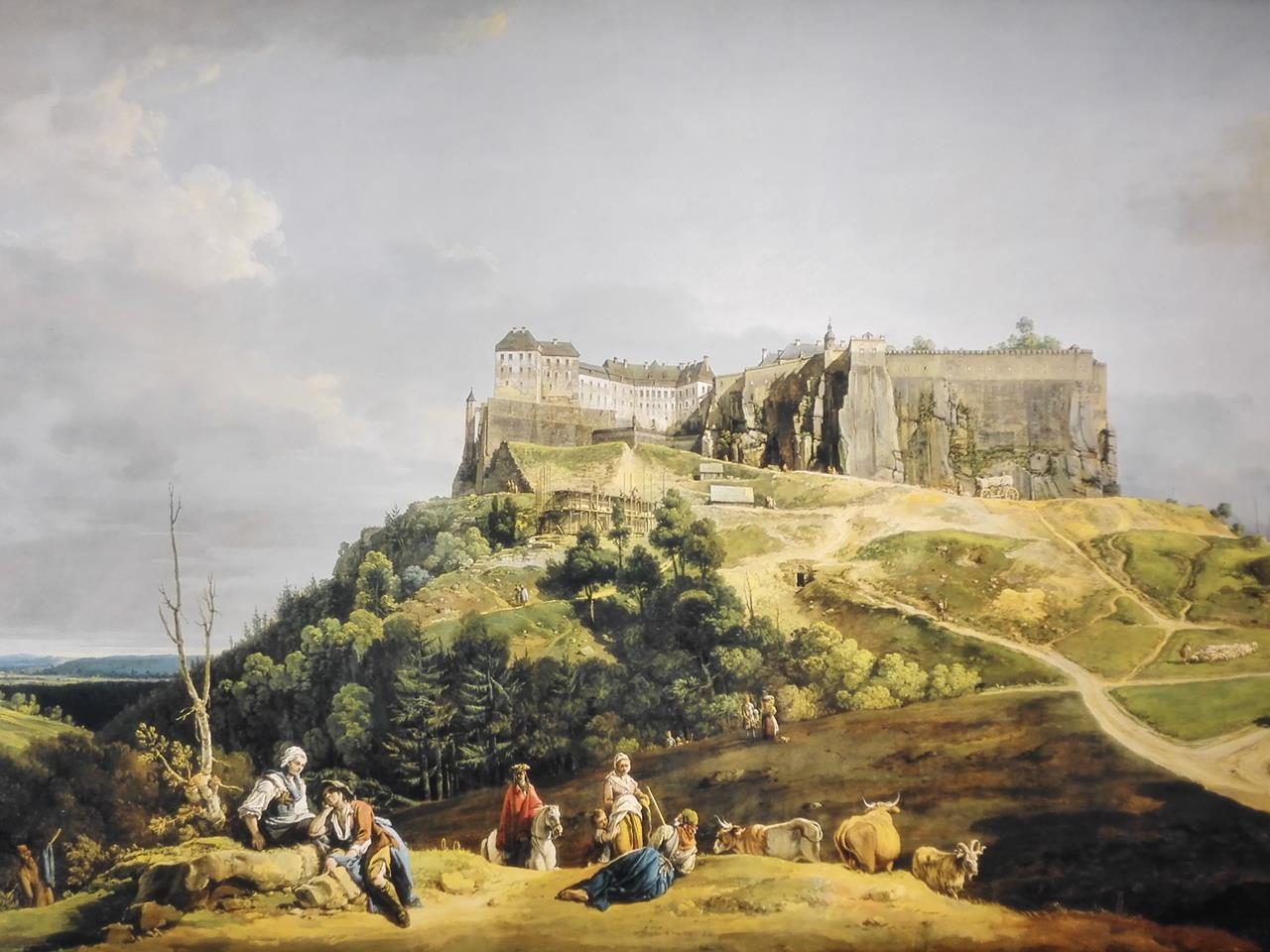 Historisches Bild der Festung Königsstein