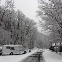 Schneeüberraschung in der Eifel