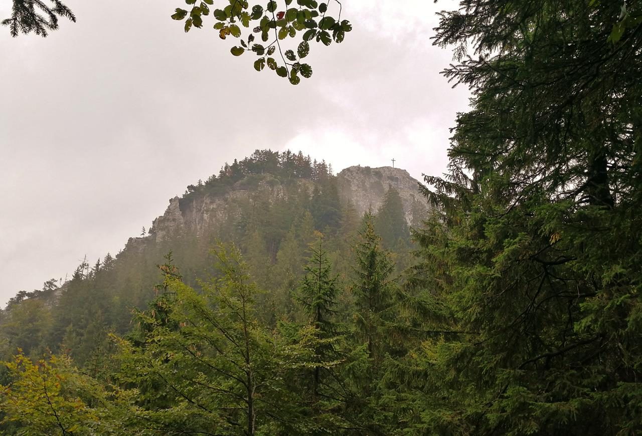 Im Regen auf den Kofel