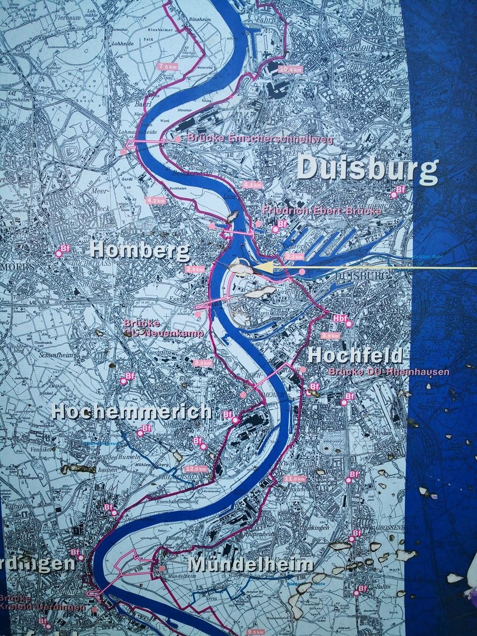 Ruhrmündung bei Duisburg