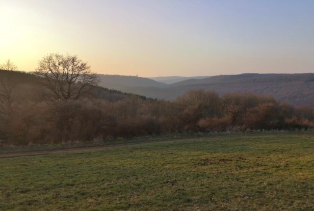 Abendstimmung über dem Horrenbachtal