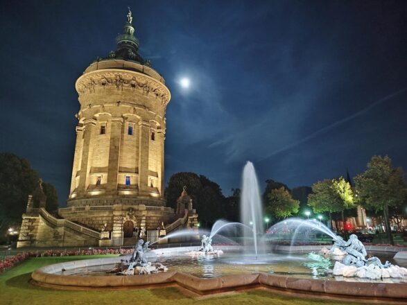 Mannheim bei Nacht