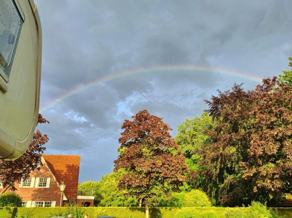 Regenbogen über dem Hurricane