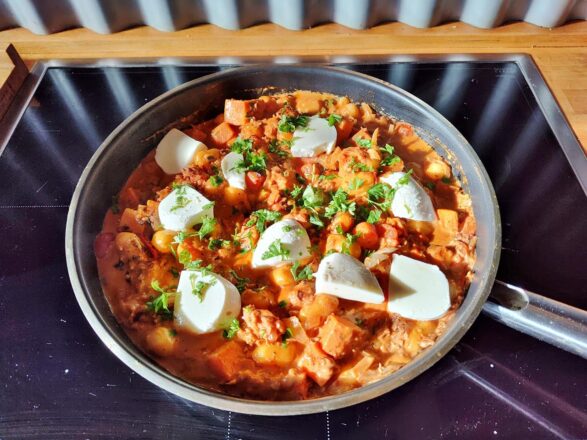 Süßkartoffel-Gnocchi-Pfanne